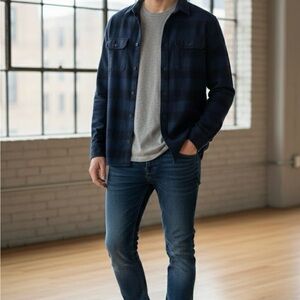 Hollister Men's Skinny Jeans - Dark Blue